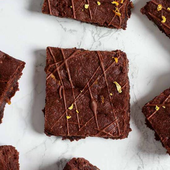 Vegan Chocolate Orange Cookie Bars