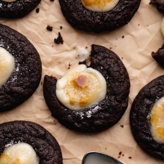 Chocolate Thumbprint Cookies