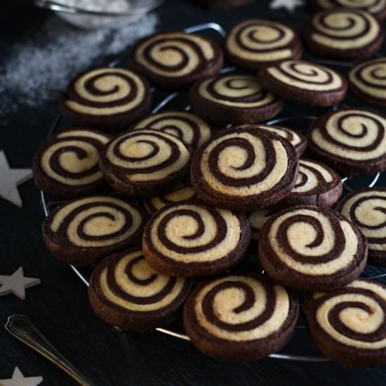 Chocolate Pinwheel Cookies