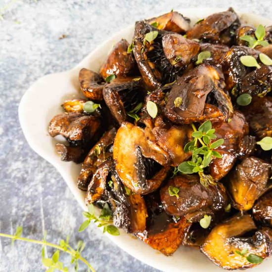 BAKED BALSAMIC MUSHROOMS