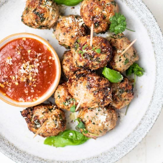 Air Fryer Turkey Meatballs