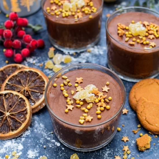 GINGER CHOCOLATE MOUSSE [VEGAN]
