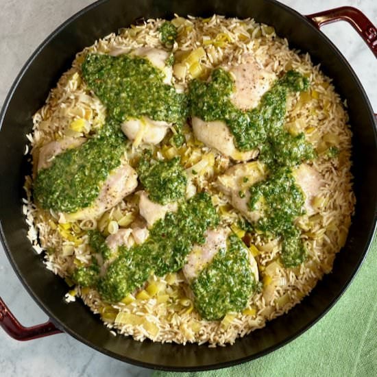 Chicken & Rice with Leeks