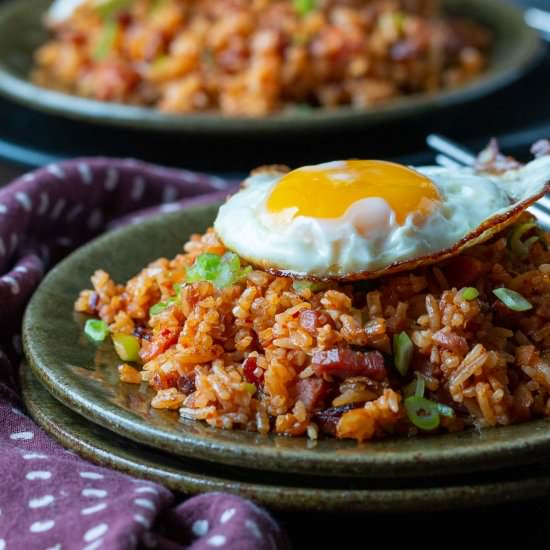 Gochujang Fried Rice with Leftover