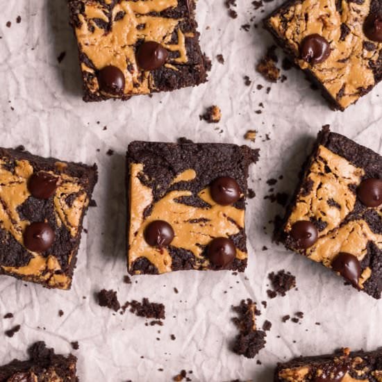 Sourdough Peanut Butter Brownies