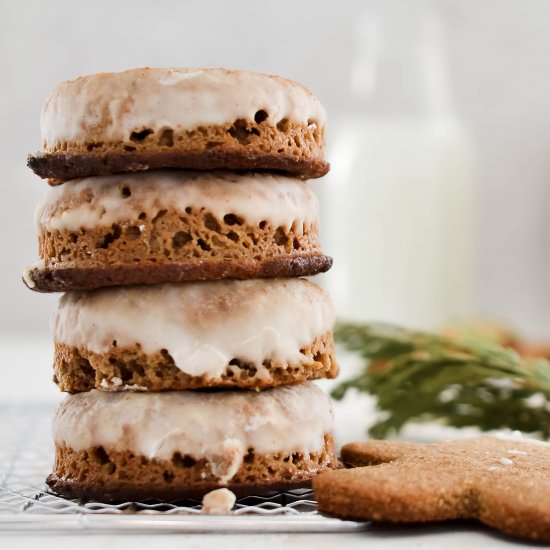 Healthy Gingerbread Donuts
