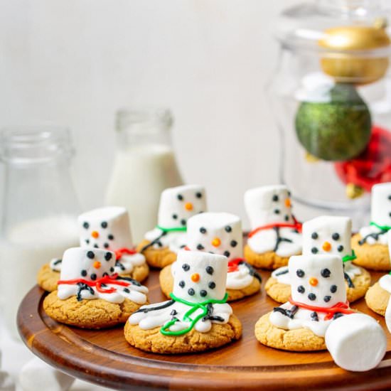 Melted Snowman Cookies