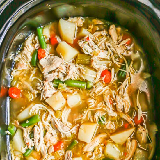 Slow cooker chicken stew