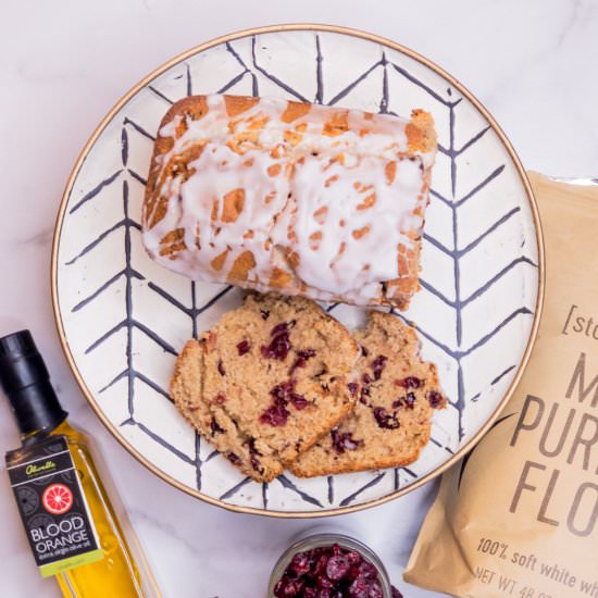 Holiday Cranberry Orange Loaf