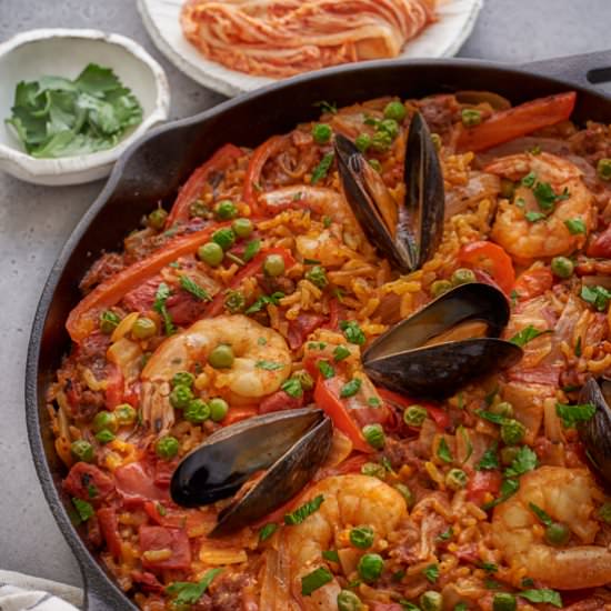 Kimchi Paella