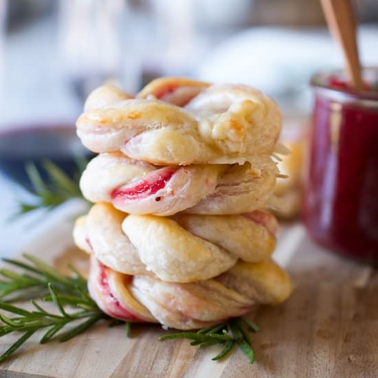 Cranberry Brie Donuts