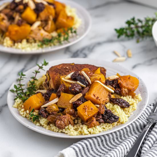 Slow Cooker Moroccan Chicken Thighs