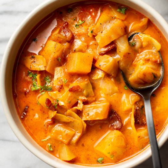 cabbage soup with bacon