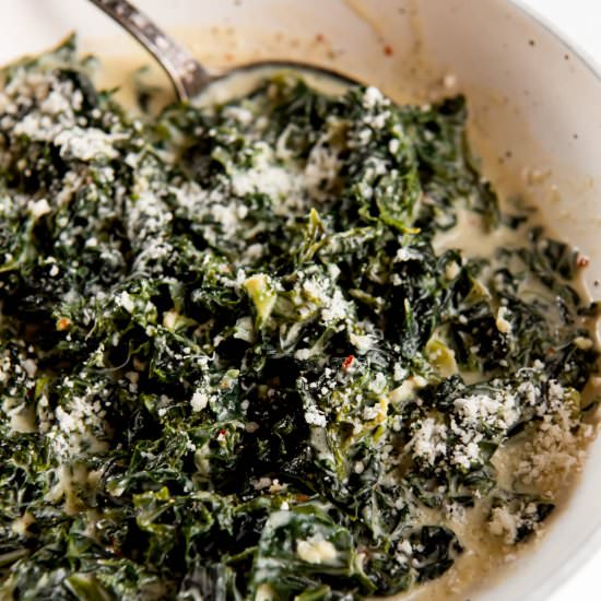 Easy Creamed Kale