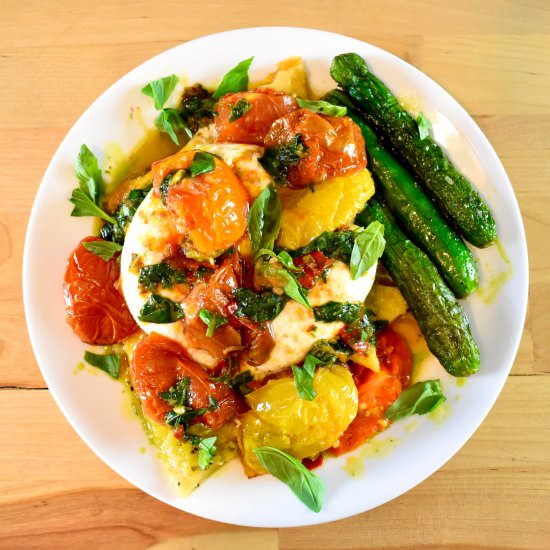Confit Tomatoes and Burrata