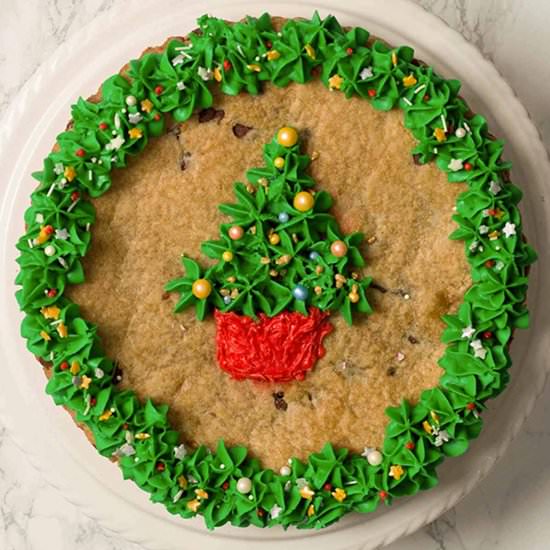 Vegan Christmas Cookie Cake