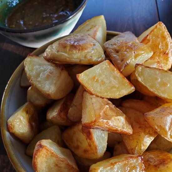 Roasted Potatoes with Curried Mayo