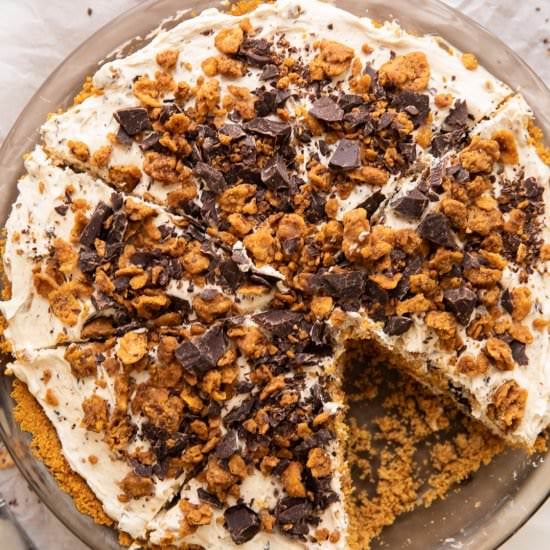Vegan Butterfinger Cheesecake