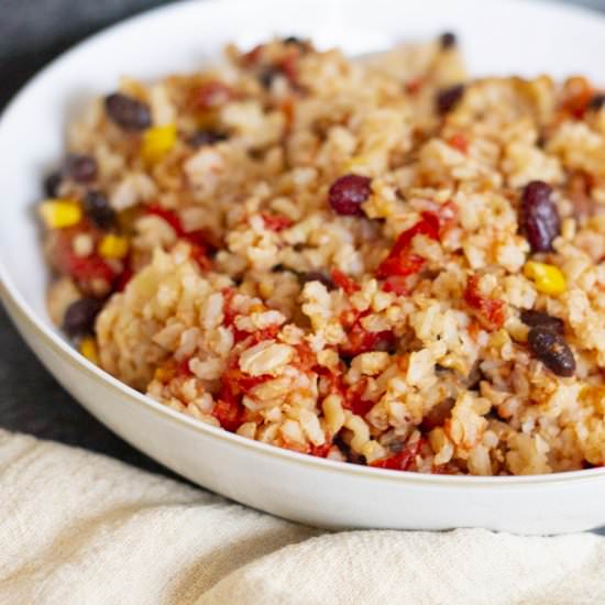 Slow Cooker Black Beans and Rice