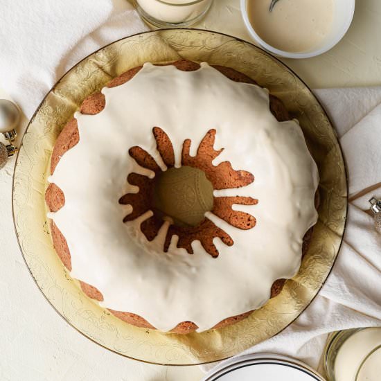 Gluten Free Eggnog Bundt Cake