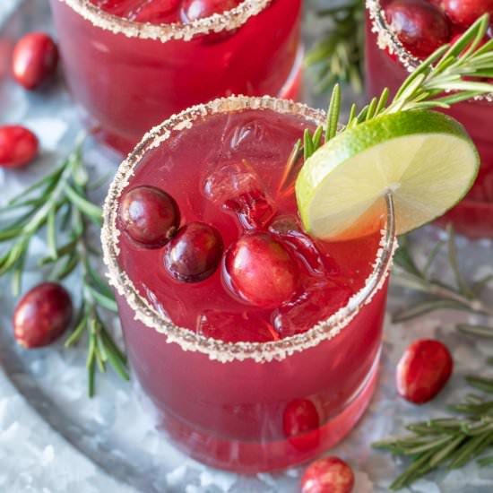 cranberry margaritas