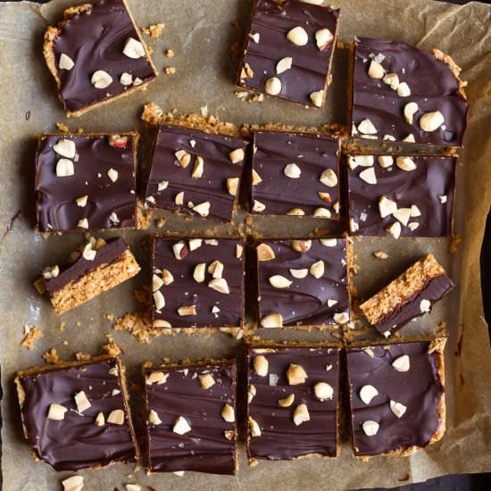No-Bake Oatmeal Peanut Butter Bars