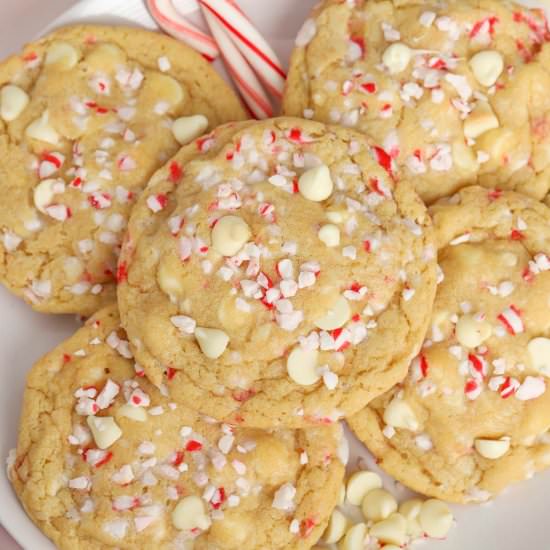 White Chocolate Peppermint Cookies