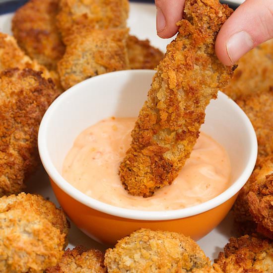 Air Fried Oyster Mushrooms