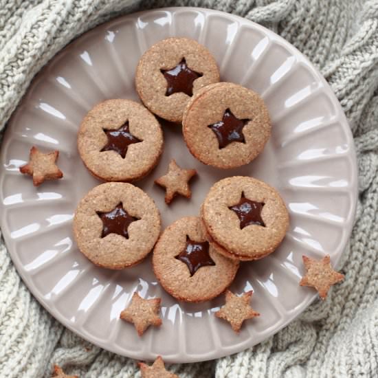 Hazelnut sandwich cookies