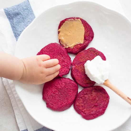 Beet Pancakes (egg-free)