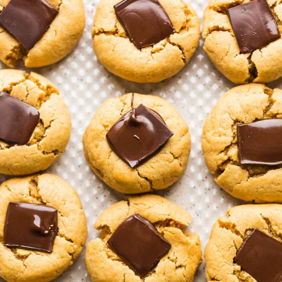 Healthy  Peanut Butter Blossoms