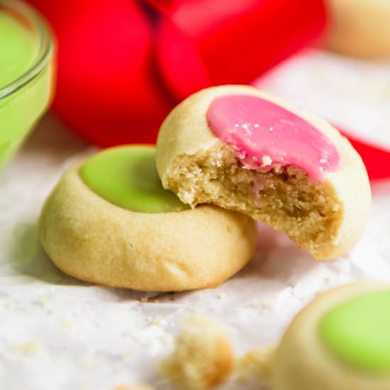 Iced Thumbprint Cookies