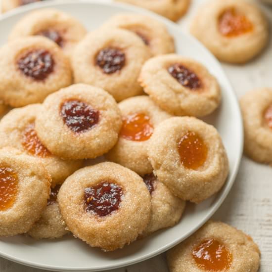 Vegan Thumbprint Cookies