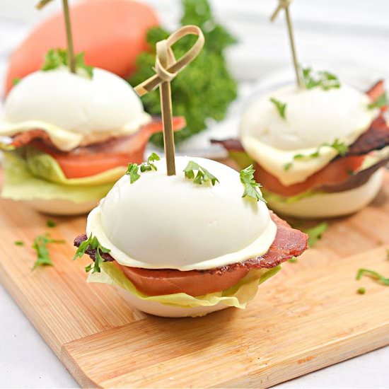 KETO BLT EGG SLIDERS