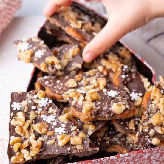 pretzel toffee