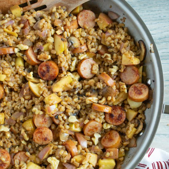 Apple Chicken Sausage Skillet