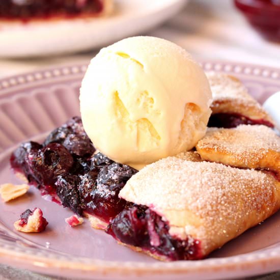 Cranberry Sauce Blueberry Galette