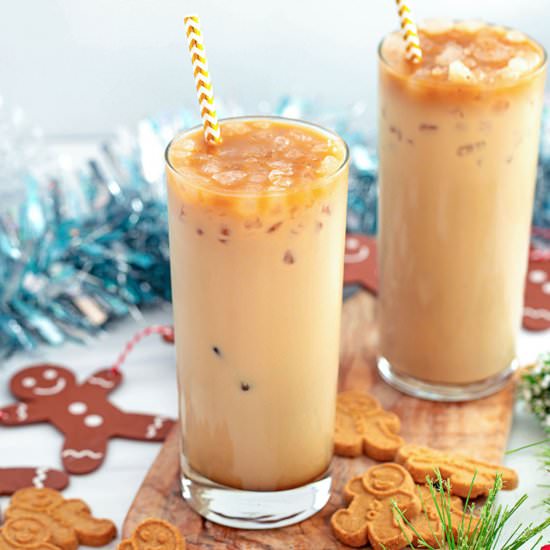 Iced Gingerbread Latte