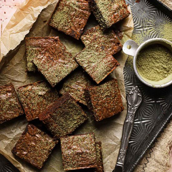 Chocolate Matcha Brownies