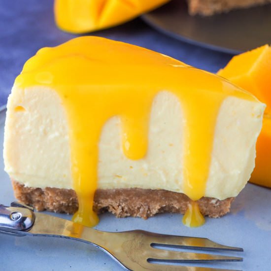 No bake mango cheesecake