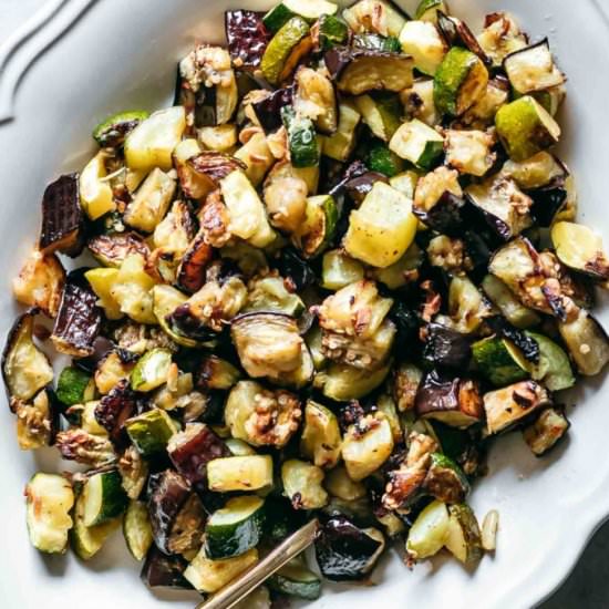 Roasted Zucchini and Eggplant