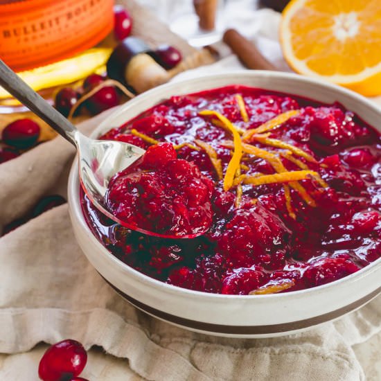 Bourbon Cranberry Sauce