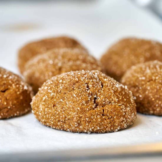 Cardamom Ghee Molasses Cookies