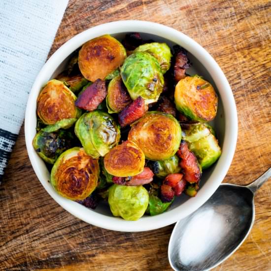 Roasted Miso Brussel Sprouts