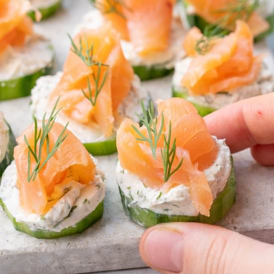 smoked salmon appetizer