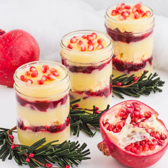 Cranberry Christmas Trifle