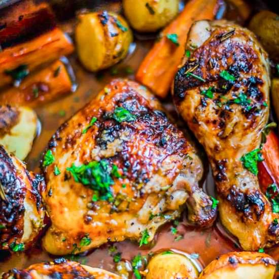 Sheet Pan Honey Garlic Chicken