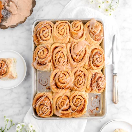 No Yeast Cinnamon Rolls