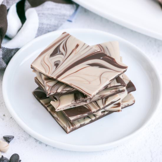 Keto Chocolate Peanut Butter Bark