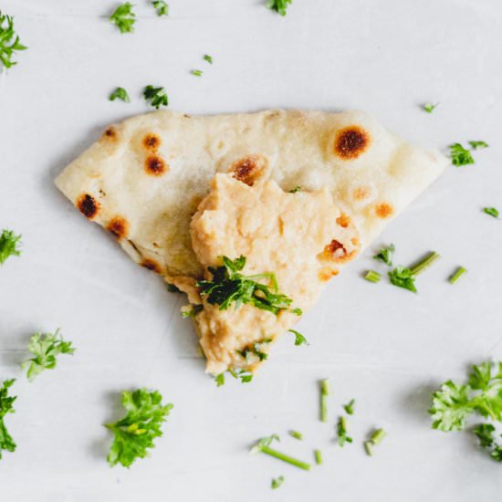 Vegan Sourdough Naan